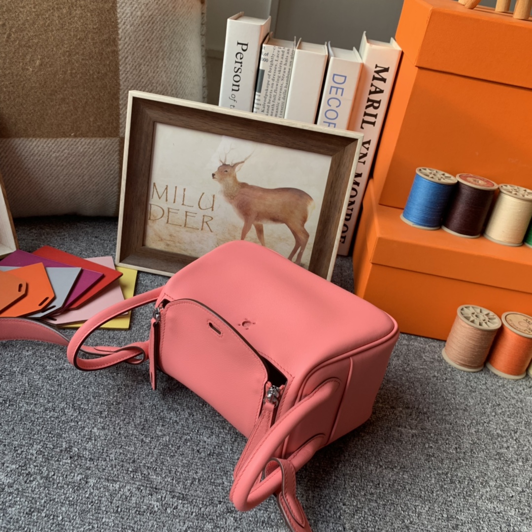 에르메스 미니 린디백 핑크 은장 스위프트